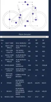 2025 BISAN MTX 7400-23 27.5 JANT DAĞ BİSİKLETİ - 2