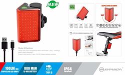 EASTPOWER BRIGIVA LW-R200 100 LM IP64 SU GEÇİRMEZ USB ARKA FAR - 2