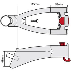 KLICKfix 0211XSET/CK810 SELE BORUSU UYUMLU ADAPTÖR - 3