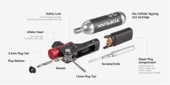 TOPEAK TUB-MP2-SE TUBİ MASTER PLUS II SPECIAL EDITION CO2 VALF VE 25G KARTUŞ KİTİ - 5